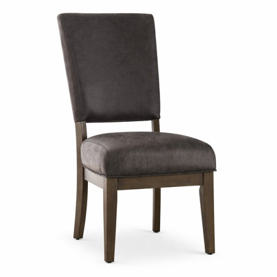 Metina Gray Faux Leather Side Chair (set Of 2)