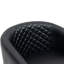 Fauteuil demi-tonneau capitonné en similicuir noir Edvardas-1431932706