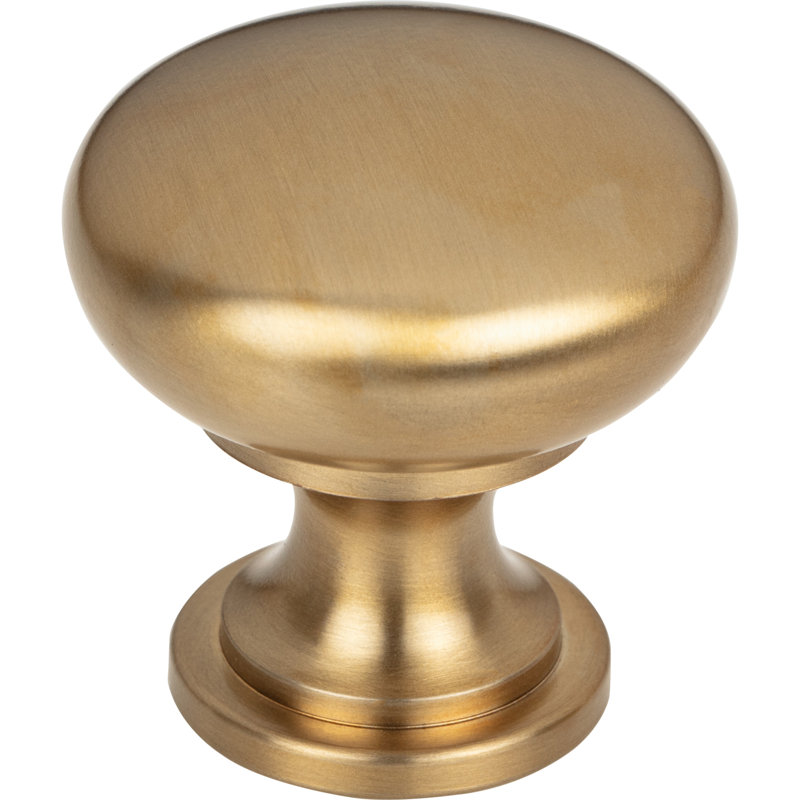 Honey Bronze Round Traditional Cabinet Knob with Mounting Hardware