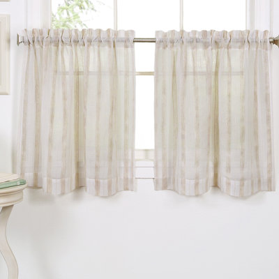 Hedgevale Striped Tailored Kitchen Curtain