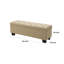 Banc de rangement en tissu
