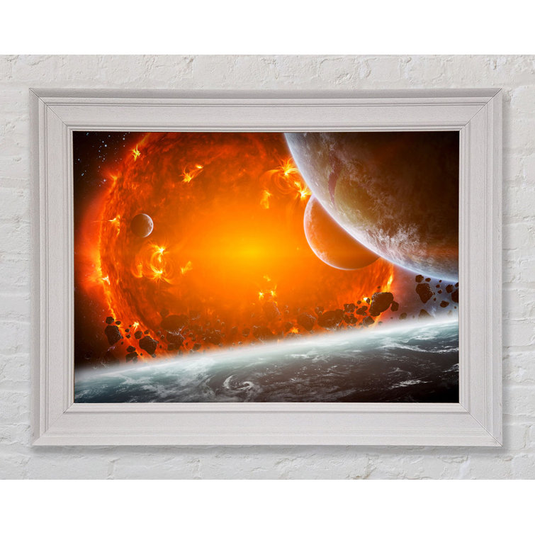 Ebern Designs Fire Sun 2 - Single Picture Frame Print | Wayfair.co.uk