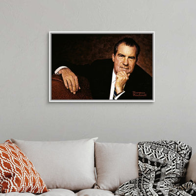 «Norman Rockwell Portrait of Richard M. Nixon», art mural sur toile