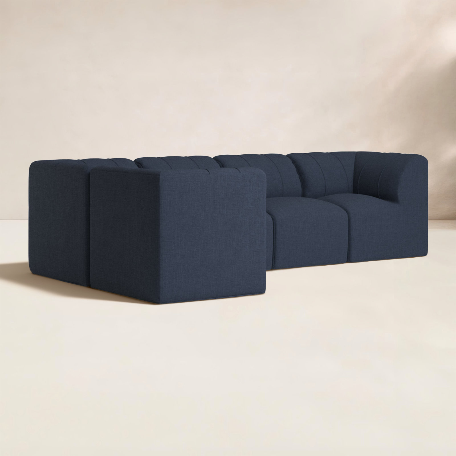 Praia 102" Sunbrella® Modular Outdoor Sofa, Canvas Navy Sunbrella® Canvas