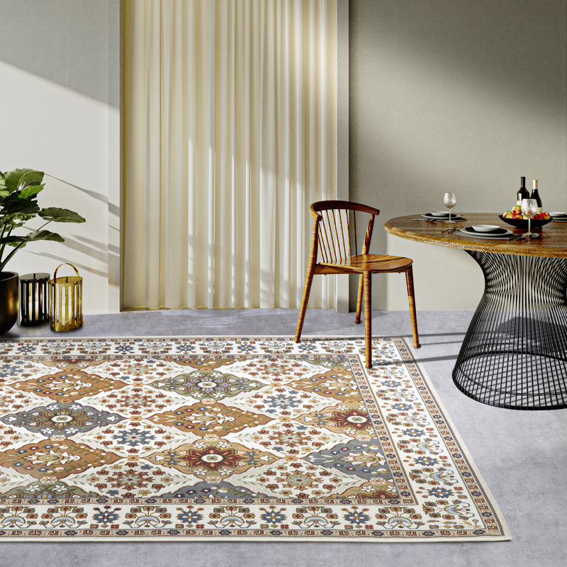 Kollektion 1767 Machine Woven Cream/Multicoloured Rug, Rectangular 200 x 285cm