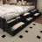 Bed With Storage Headboard And 12 Drawers With Led Lights, Metal Platform With Anti-Slip And Noiseless Mattress Support-2118964142-2118964140