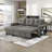 Neroni 79.5" Modern & Contemporary Sectional - Boucle Sectional, Reversible Chaise for Flexible Layout, Integrated Sleeper and Storage-1939346121
