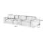 Coussin modulaire 118,11 po 100% polyester-109246362-109246364