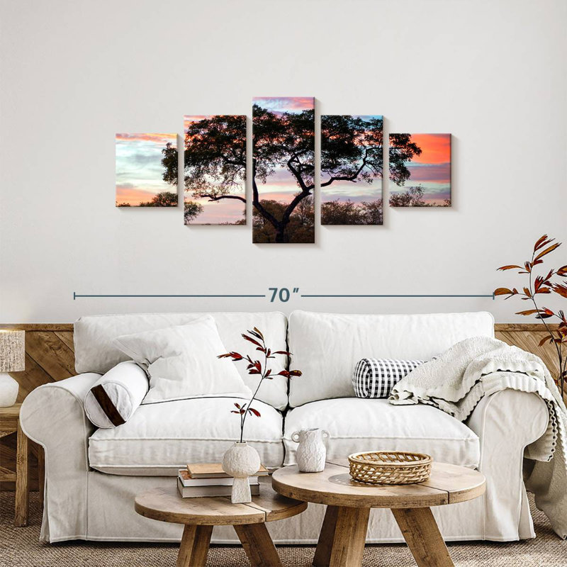 Coucher de soleil africain Alvord, H 24 po x l 55 po
