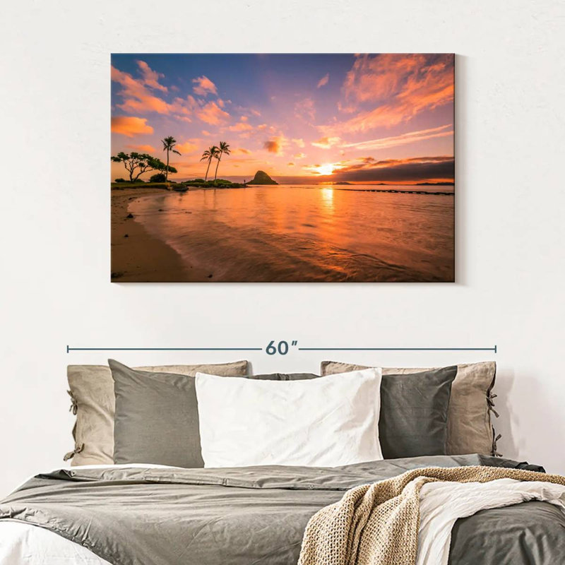 Coucher de soleil tropical Gillard Hawaii, H 32 po x l 48 po
