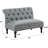 Upholstered Tufted Fine Polyester Chair Loveseat Sofa Bench with Armless Design Easy Assembly for Living Room Bedroom-259776364
