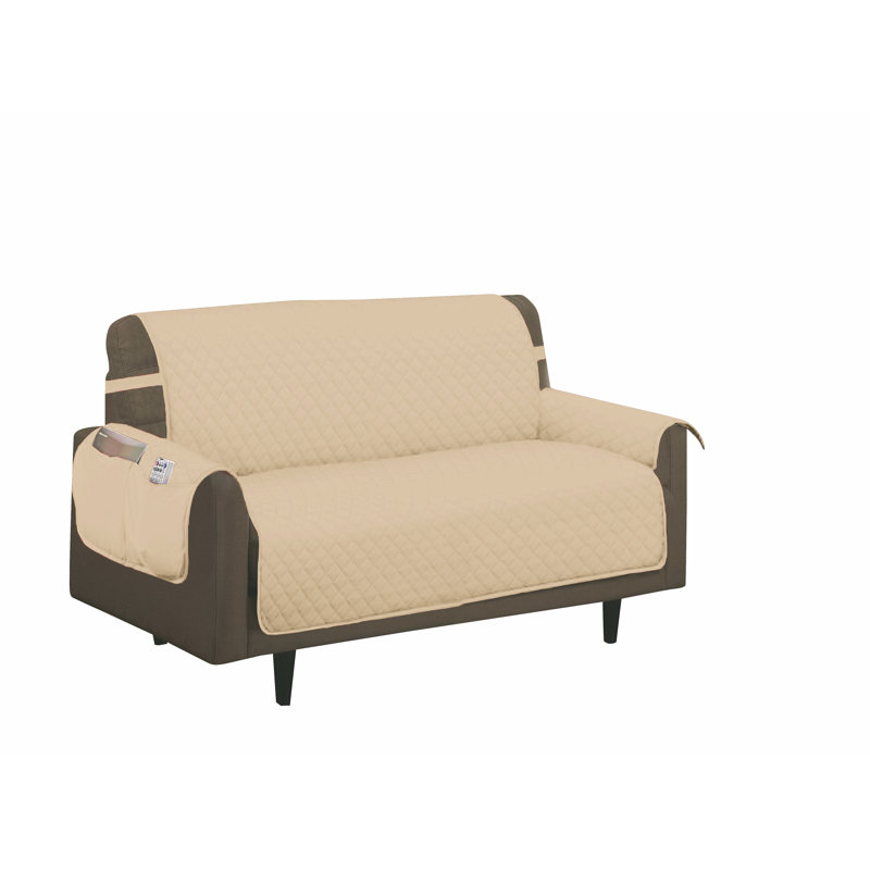Housse pour causeuse à coussins carrés/rectangulaires, Taupe