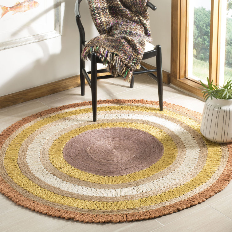 Hailee Natural Fiber Hand Woven Jute Geometric Rug