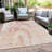 Machine Washable Indoor/Outdoor Xhevrie Salmon Rug-1902773740