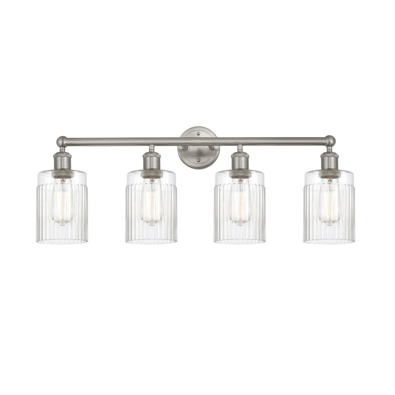 Kamena 4 - Light Dimmable Vanity Light, Clear, Brushed Satin Nickel