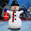 Bonhomme de neige de Noël gonflable 33 ', décoration de Noël haut de gamme pour l'extérieur-1916558981