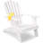 Polystyrene Adirondack Chair - White