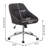 Upholstered Adjustable Home Office Desk Chair-1242665183