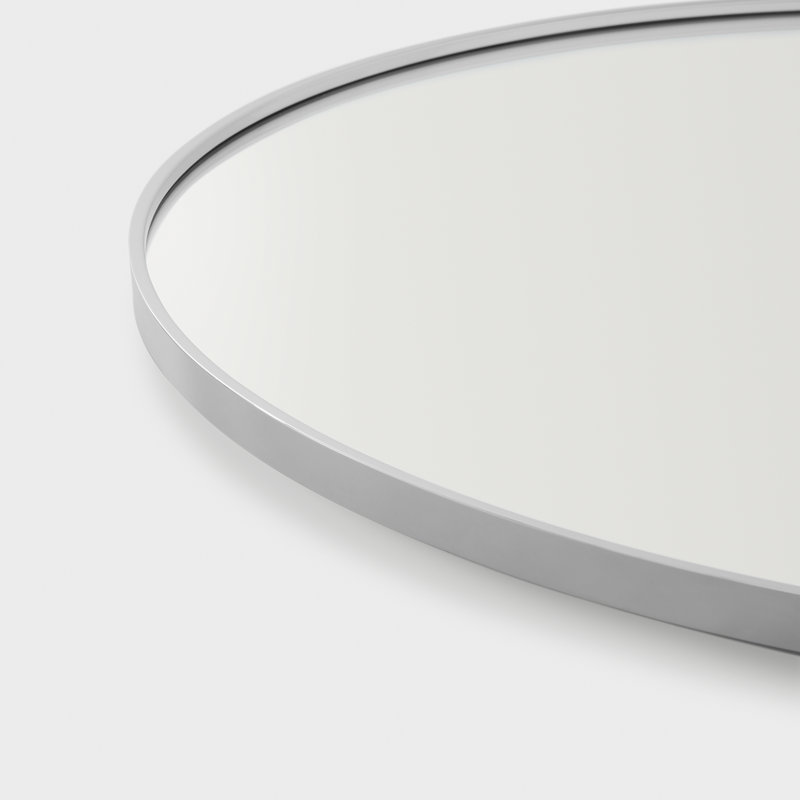 Cadre Round Mirror 30x30 from Generation Lighting , Chrome, 30" x 30"