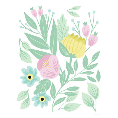 Fliri Nursery Floral - reproduction sur toile tendue