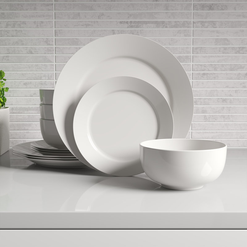 Gilberto Piece Porcelain China Dinnerware Set - Service for 4