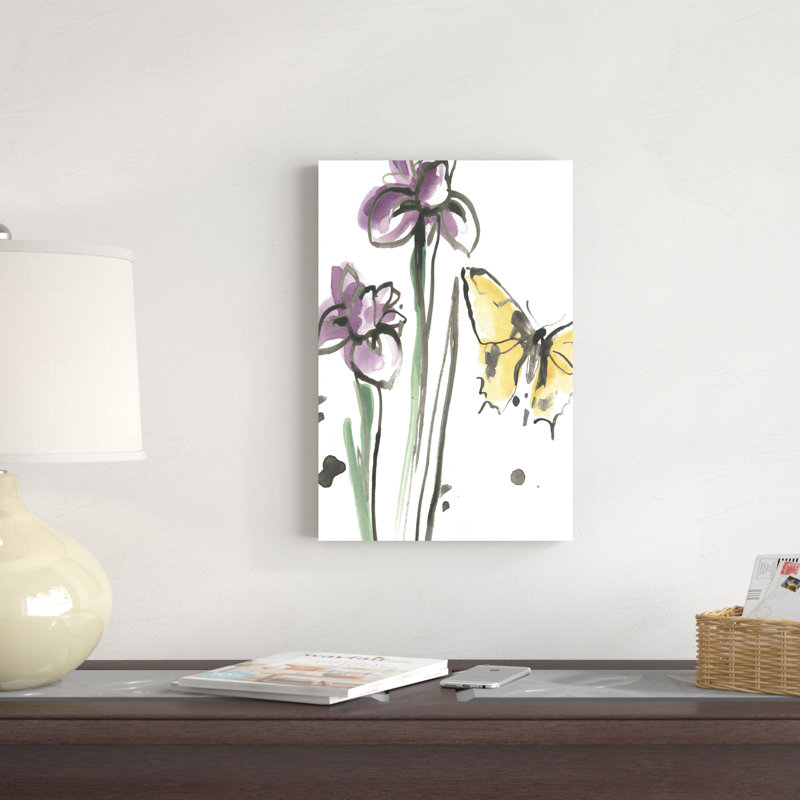 Encre délavée Garden IV, H 18 po x l 12 po x P 1 po