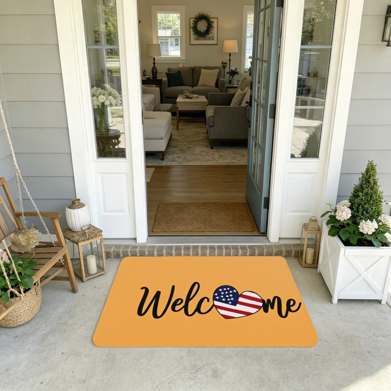 Décoration de patio pour l'extérieur, 20 po x 32 po, drapeau américain