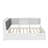 Platform Bed With Trundle, Shelves And Storage Headboard-275879720-275879727