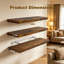 3 Piece Wood Floating Shelf
