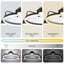 28In. LED Black Starry Night Smart App Control Low Profile Reversible Ceiling Fan 6 Speed Dimmable Fans With Lights Remote