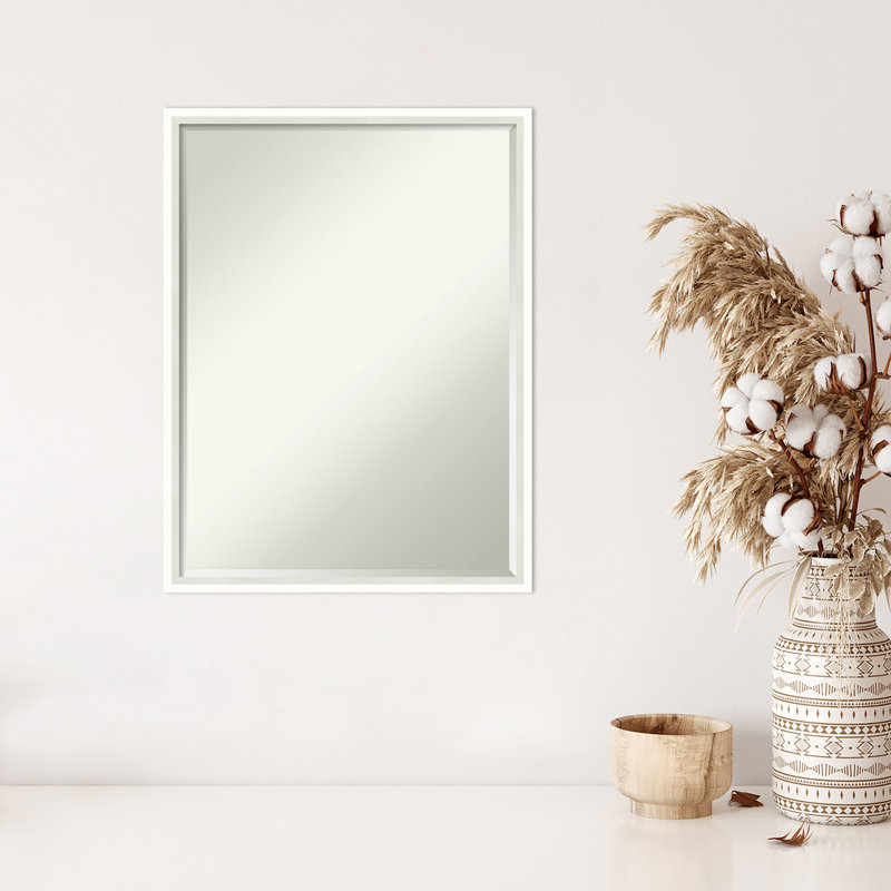 Miroir mural Ithsham Lucie, Blanc satiné