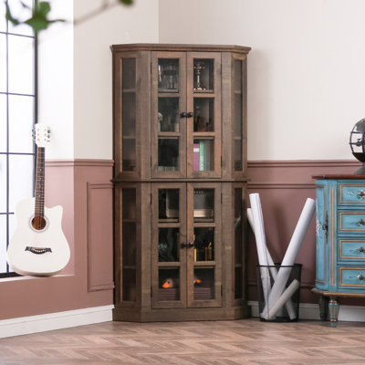 Retro Hexagon Corner Dining Cabinet