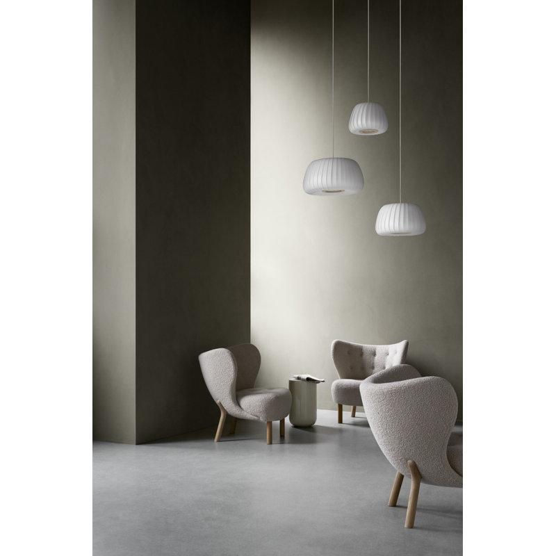 TR19 Pendant, 7.48" H x 12.6" W x 12.6" D, White