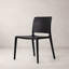Chaise en plastique Durham, noir-1782289599