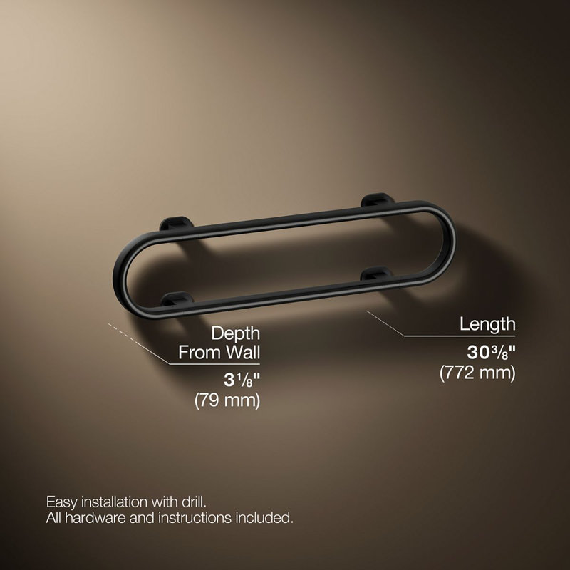 Belay Grab Bar Loop, Noir mat