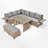 7 - Person Patio Conversation Sets-1141483134-1141483133
