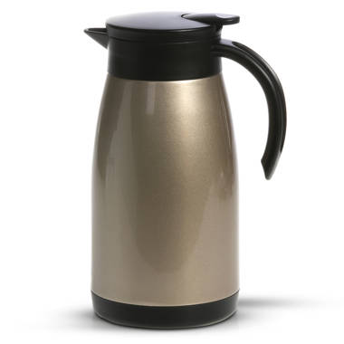 Pioneer Flasks Stainless Steel Airpot Hot Cold Water Tea Coffee Dispenser  Conference Event Flask, Satin Finish, 5 litres