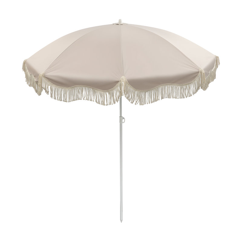 Parasol à pampille pour le patio avec sac de rangement, parasol léger pour la cour, le jardin et la plage