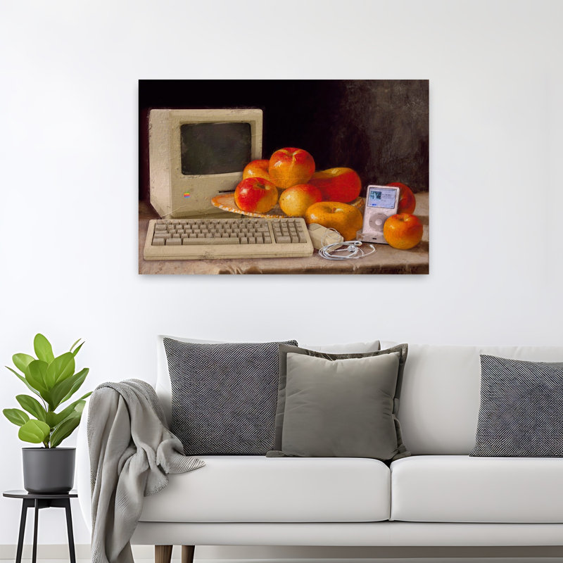 Art contemporain contemporain sur fond coloré, 48" H x 32" W