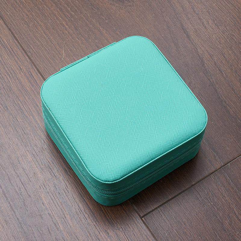 Jewellery Box + Dividers, Green