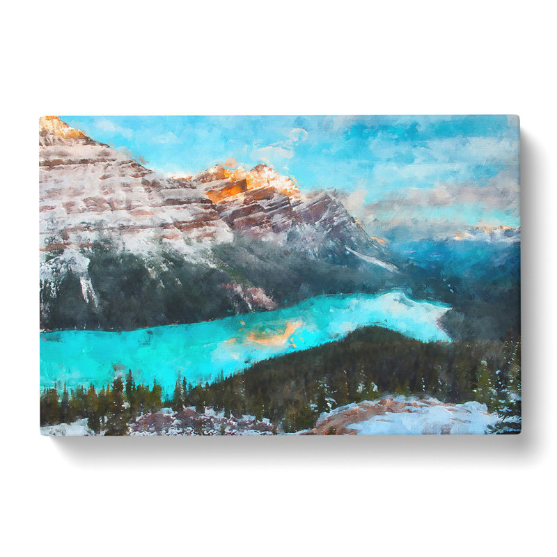 Peyto Lake In Canada - Wrapped Canvas, 50cm H x 76cm W x 3cm D