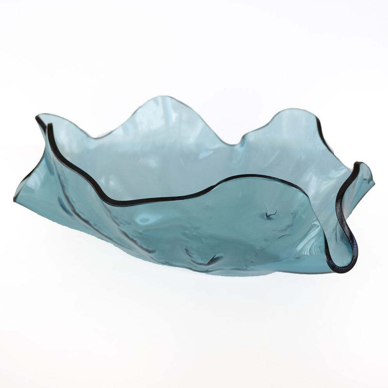 Azure Handmade Glass Decorative Bowl