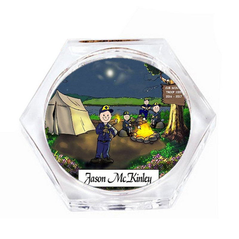 Ensemble de 4 sous-verres personnalisés, Oui