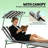 Portable Chaise Lounge Chair With Adjustable Awning And Backrest, Ideal For Outdoor Relaxation And Tanning-1955785428