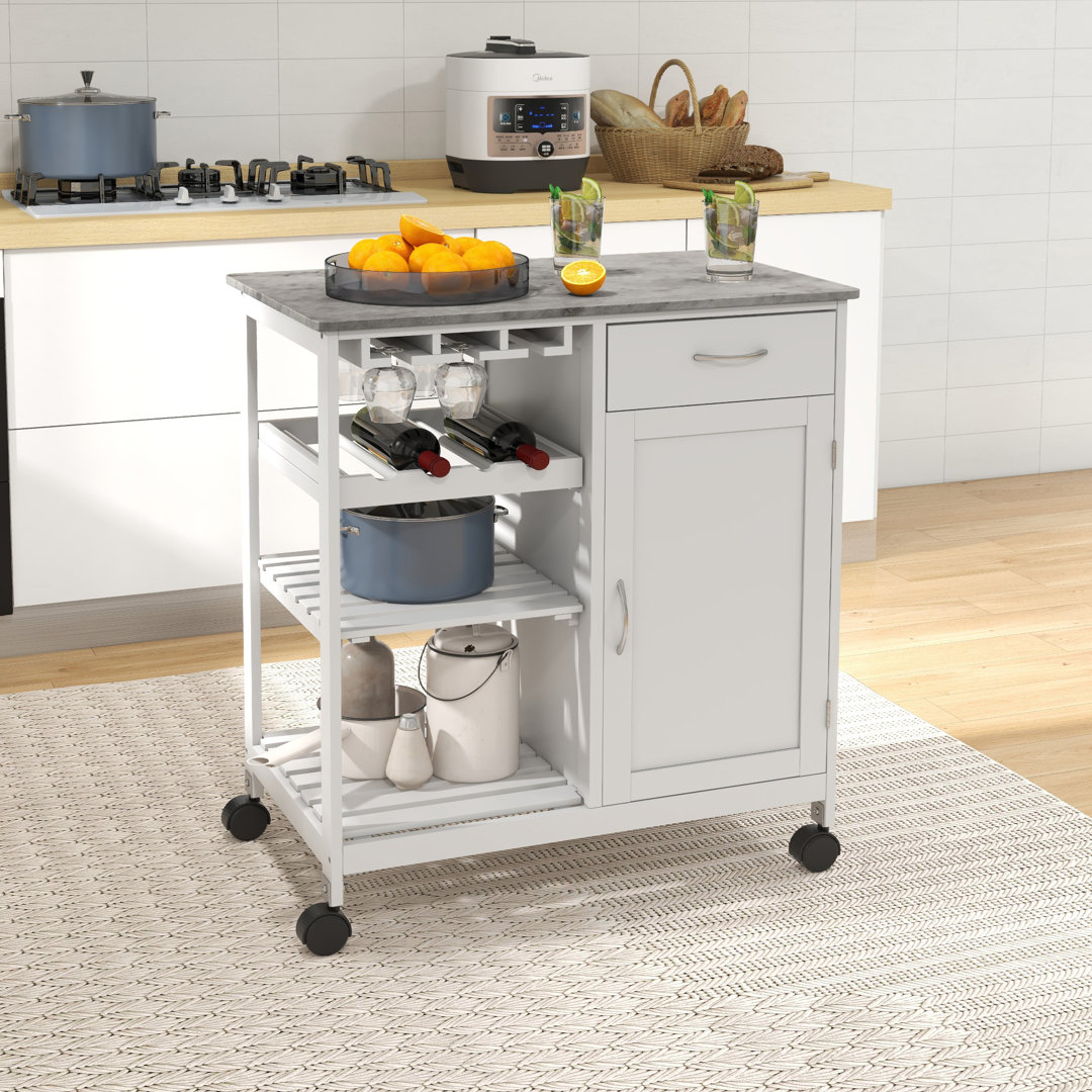 88cm H x 48cm W 1 Utility Cart with Wheels