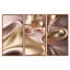 Subtile sophistication en rose exquis et doré - reproduction d'art sur toile 3 pièces-112022713-112022715