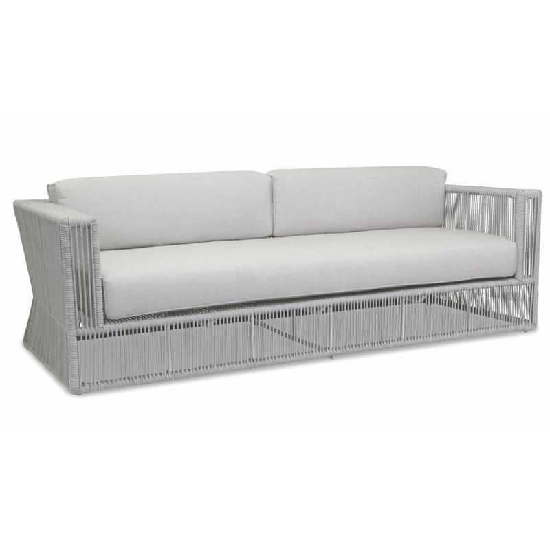Canapé Miami avec coussins en frêne Echo, Sunbrella® Echo Ash