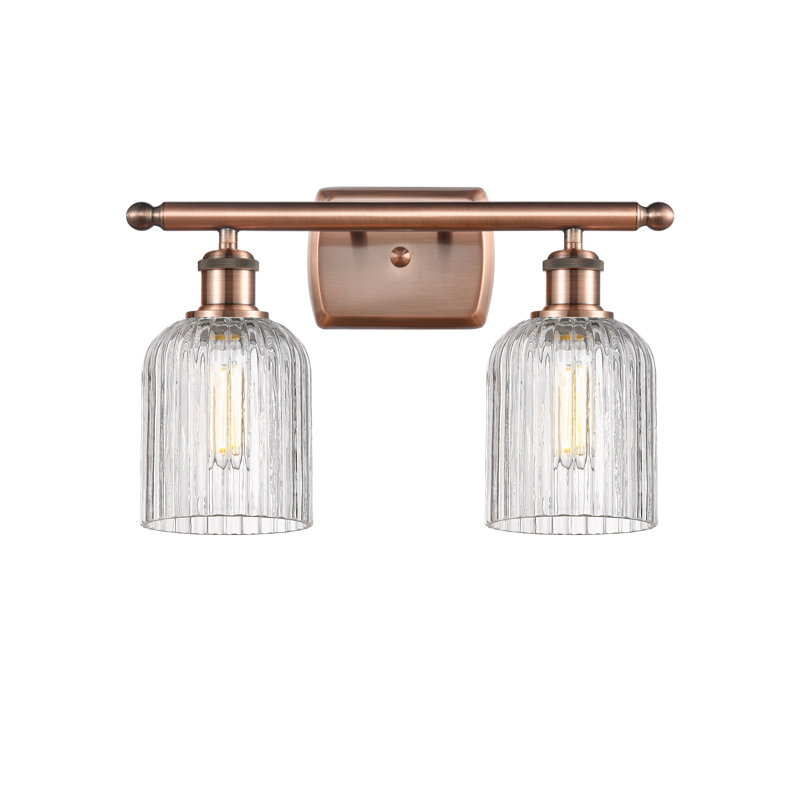 Éclairage pour meuble-lavabo à 2 lumières à intensité variable Northgate, Cuivre antique