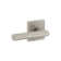 Viaggio Quadrato Linen Rosette Single Dummy With Moderno Lever In Satin Nickel