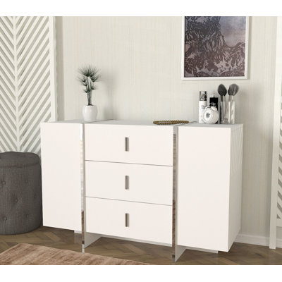Benay 120cm W 3 - Drawer Chest of Drawers